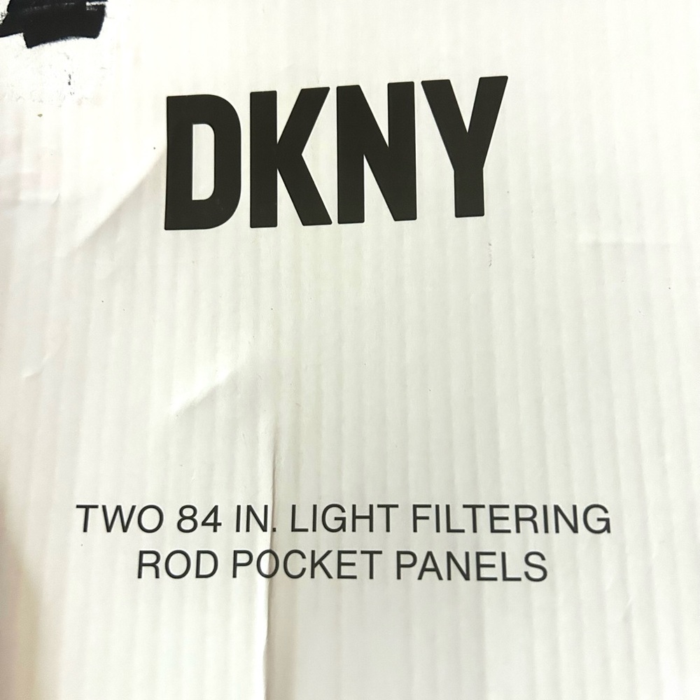DKNY curtain panels. Set of 2. 84 inches NEW 100% cotton - Picture 4 of 7